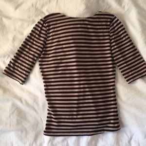& Other Stories boatneck striped tee with low back
